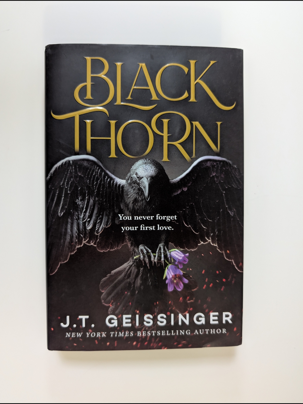 Blackthorn by J.T. Geissinger - Hardcover Special Edition Book. Sprayed Edges